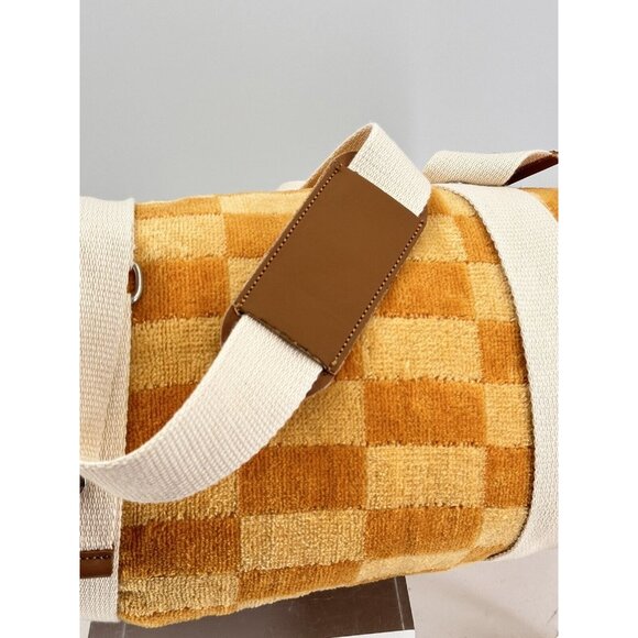 Business & Pleasure Co. Premium Beach Blanket Squares Pattern In orange - Picture 3 of 10